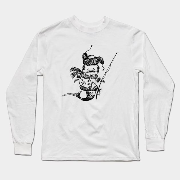fish Long Sleeve T-Shirt by Ljuko